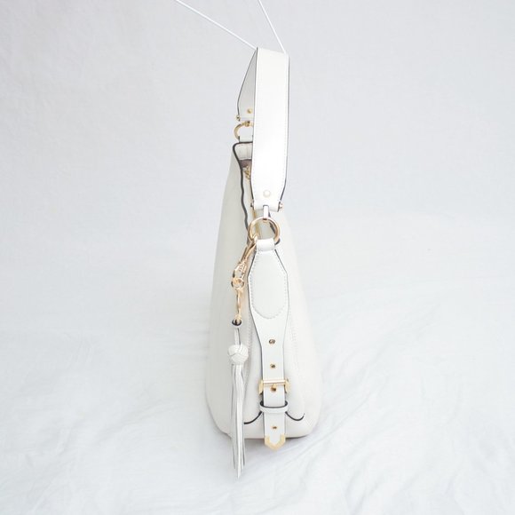 Michael Kors Brooke Hobo Bag Optic White - Picture 3 of 7